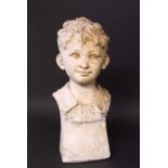 •SOPHIA ROSAMOND PRAEGER, MBE, HRHA (1867-1954) THE RAPSCALLION Signed, plaster 38cm high approx. ++