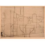 •BEN NICHOLSON, OM (1894-1982) SAN GIMIGNANO (Cristea 21) Etching with drypoint, 1953, printed
