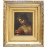 MANNER OF FRANCESCO DE MURA (1696-1782) FEMALE FIGURE STUDY Oil on canvas, in a gilt frame 29.5 x