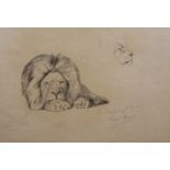 JEAN LEON GEROME (1824-1904) STUDY FOR `NOMINOR LEO`, 1883 Pencil, bears inscription dessin de J. L.