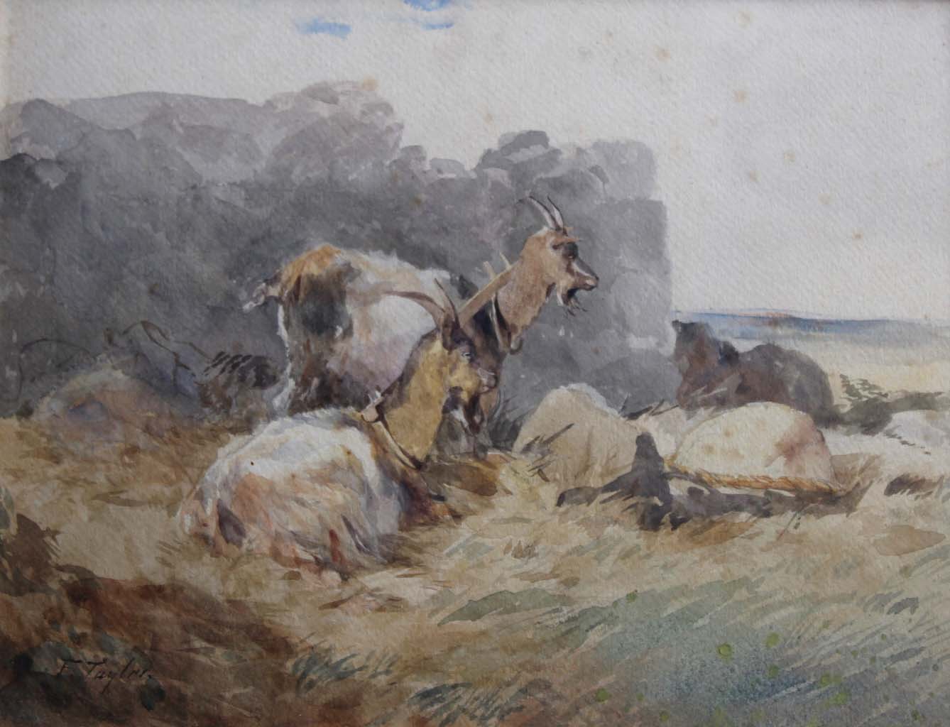 FIVE ASSORTED WATERCOLOURS comprising `Sketch at Arkaba` by Leonard Annois (Australian), 15.5 x