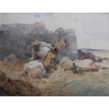 FIVE ASSORTED WATERCOLOURS comprising `Sketch at Arkaba` by Leonard Annois (Australian), 15.5 x