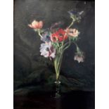 •RAPHAEL THEODORE ROUSSEL (1883-1967) ANEMONES Signed, also signed and inscribed on a label on