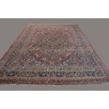 BIRJAND CARPET, Khorasan, the raspberry field with central medallion framed by spandrels and