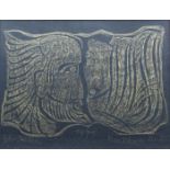 •JOHN SKELTON (1925-2009) MAN & WOMAN MOULD Signed, titled and dated 1975, a rubbing from a