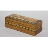 19TH CENTURY TUNBRIDGEWARE BOX, length 25cm