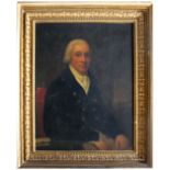 FOLLOWER OF JAMES MILLAR (Fl.1763-1805) PORTRAIT OF RICHARD DAWSON CRAWFORD Seated half length,