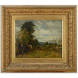 WILLIAM MARK FISHER, RA (1841-1923) PLOUGH TEAM AT LONGSTOCK, HAMPSHIRE Signed, oil on canvas 34.5 x