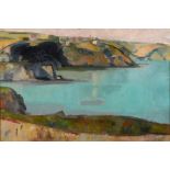 ROGER FRY (1866-1934) THE DORSET COAST Oil on canvas 39.5 x 60cm. * Prior to the Great War, Fry