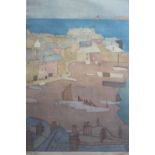 •SYDNEY LEE, RA (1866-1949) ST. IVES HARBOUR Colour woodcut, signed, from an edition of 50 37.5 x