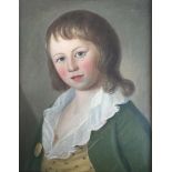 FOLLOWER OF OZIAS HUMPHRY, RA (1742-1810) PORTRAIT OF A BOY Bust length, wearing a green coat,