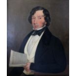 ENGLISH SCHOOL, 1840 PORTRAIT OF JAMES BINGLEY (b.AUGUST 23rd 1795) Half length, wearing a dark coat