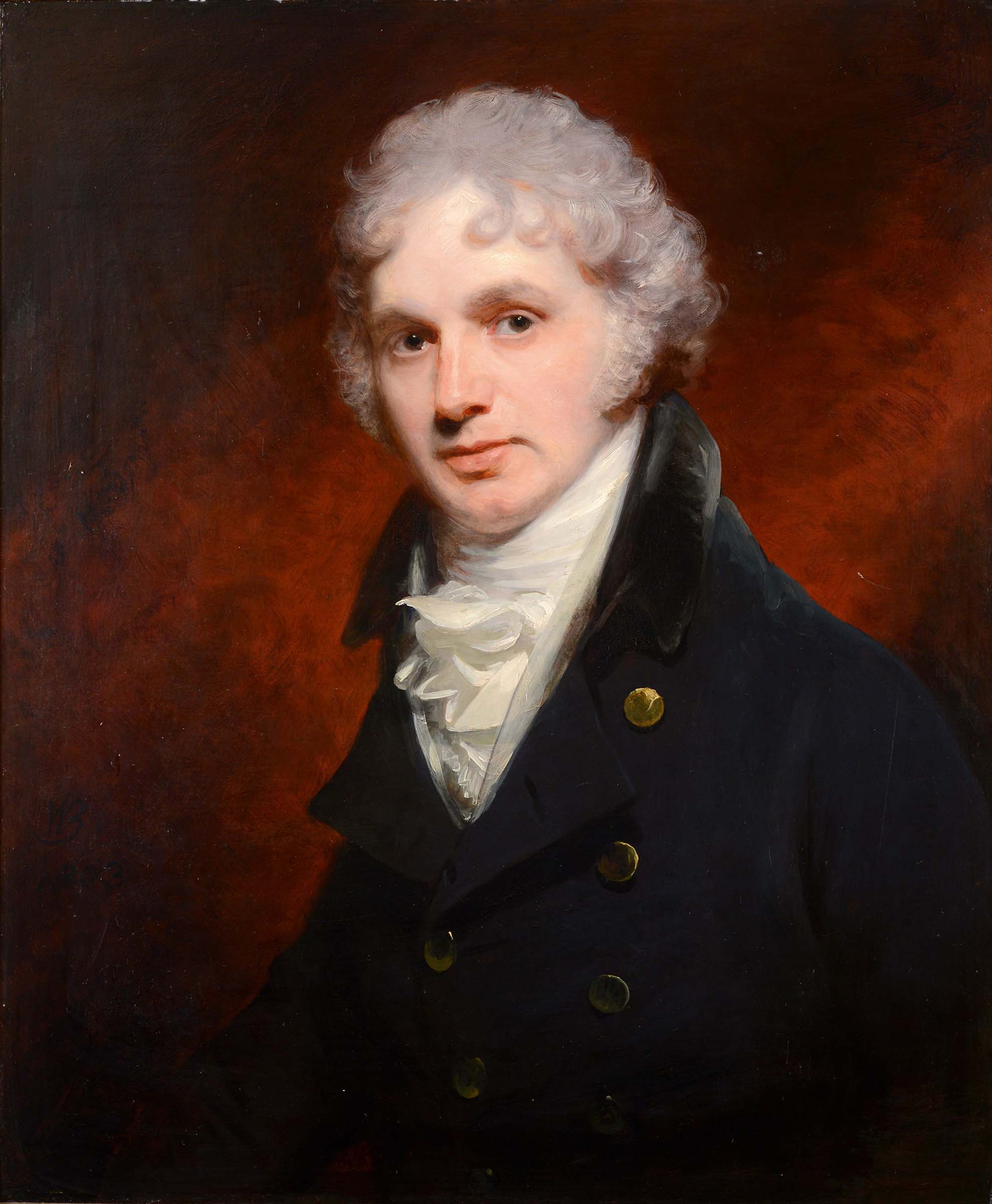 SIR WILLIAM BEECHEY (1753-1839) PORTRAIT OF CHARLES SMALL PYBUS (1766-1810) Quarter length,