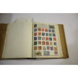 STAMP ALBUMS 15 various albums (1 empty) with used all World collection, 2 large tins full of