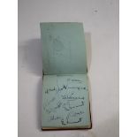 AUTOGRAPH BOOK - CRICKET including autographs of Gloucestershire Cricket Club (George Emmett, Tom