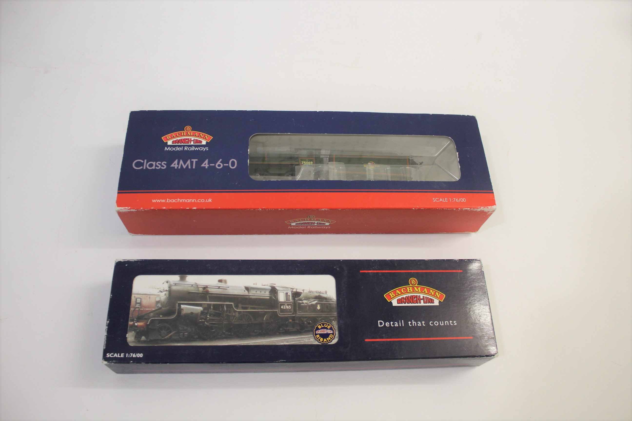 BOXED LOCOMOTIVES - BACHMAN 2 boxed locomotives, 31-116 75069 Standard Class 4MT, and 32-177 42789