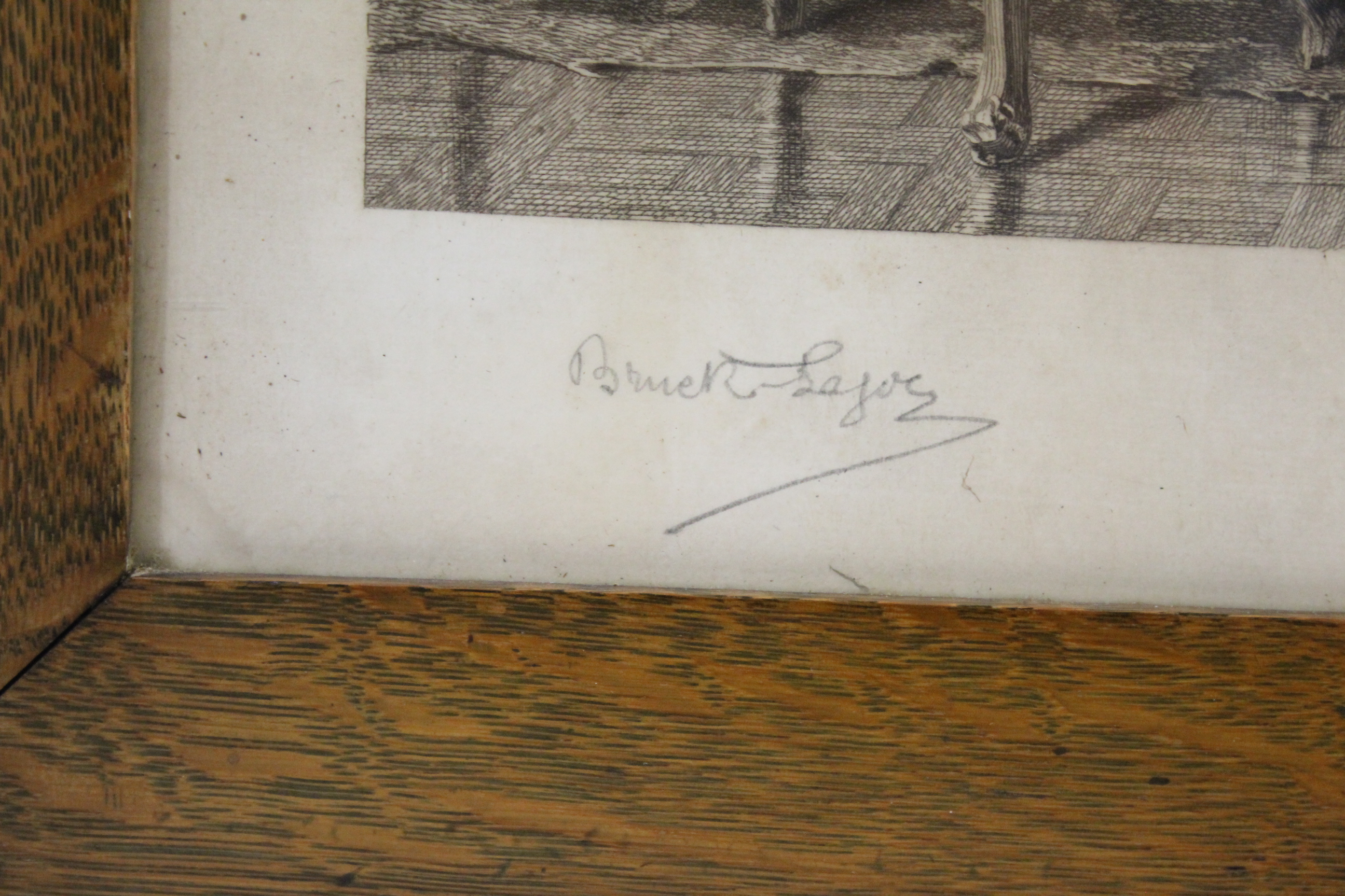 19THC FRAMED ENGRAVING - THE 'JOACHIM QUARTET' a 19thc framed engraving of 4 musicians, signed by - Image 3 of 4