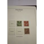 GREAT BRITAIN STAMPS including 2 albums titled The Great Britain Collection, with examples of used