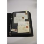GREAT BRITAIN POSTAL HISTORY an album of pre stamp covers, 1843 No 8 and No 9 in Maltese Cross