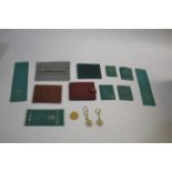 ROLEX RELATED ITEMS including a Rolex ballpoint pen in a pouch, 2 Rolex wallets (for guarantees),