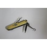BONE HANDLED PENKNIFE - HERBERT ROBINSON a multi tool item with bone handle including penknife,