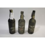 VINTAGE PORT: Fonseca, 1974, wax cap good, one bottle; Croft 1982, one bottle, cap good, one bottle;