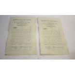 WIMBLEDON CRICKET & LAWN TENNIS DEBENTURES - 1891 a fascinating group of 6 debentures (all from