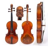 ANTIQUE VIOLIN - AFTER GASPARD DIUFFO a 19thc German violin, with a spurious label for Gaspard