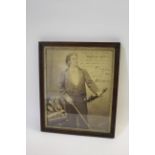 EUGENE AUGUSTE YSAYE (1858-1931) - SIGNED PHOTOGRAPH, VIOLIN INTEREST a framed photograph of