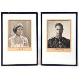 SIGNED ROYAL PHOTOGRAPHS - KING GEORGE VI including a signed photograph of King George VI, signed in