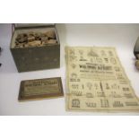 RARE 19THC AMERICAN GAME - CRANDALL'S WIDE AWAKE ALPHABET an interesting game including a large