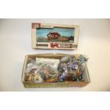 QUANTITY OF BRITAINS AND OTHER WILD WEST COWBOY & INDIAN PLASTIC FIGURES, includes boxed Britains