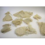 VINTAGE LACE a collection of 19thc lace, comprising collars, a fine shawl, a small applique lace
