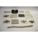 COLLECTION OF BEAD, SEQUIN, CUT STEEL EDGINGS a collection of late 19th and early 20thc bead,