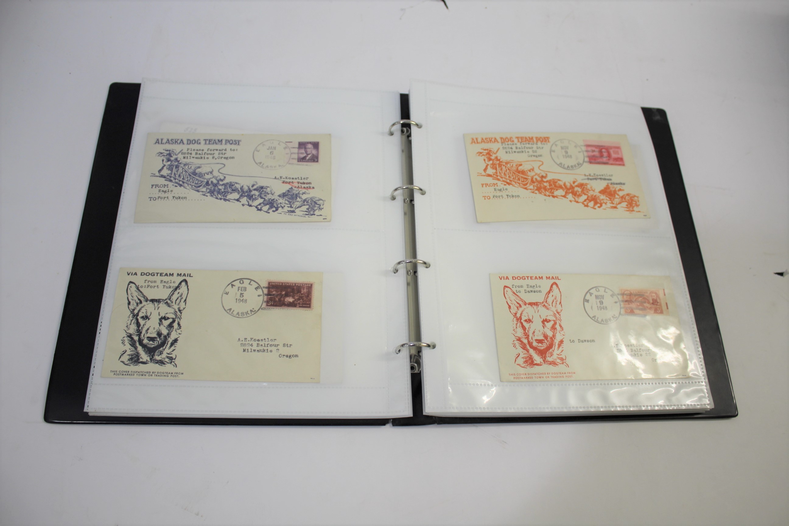 STAMP COLLECTION a mixed lot including 3 albums of Alaska Covers from the 1940's to 1960's (