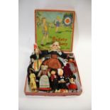 VARIOUS DOLLS including a Paris 1937 Souvenir De Exposition doll (with attached label) with cloth