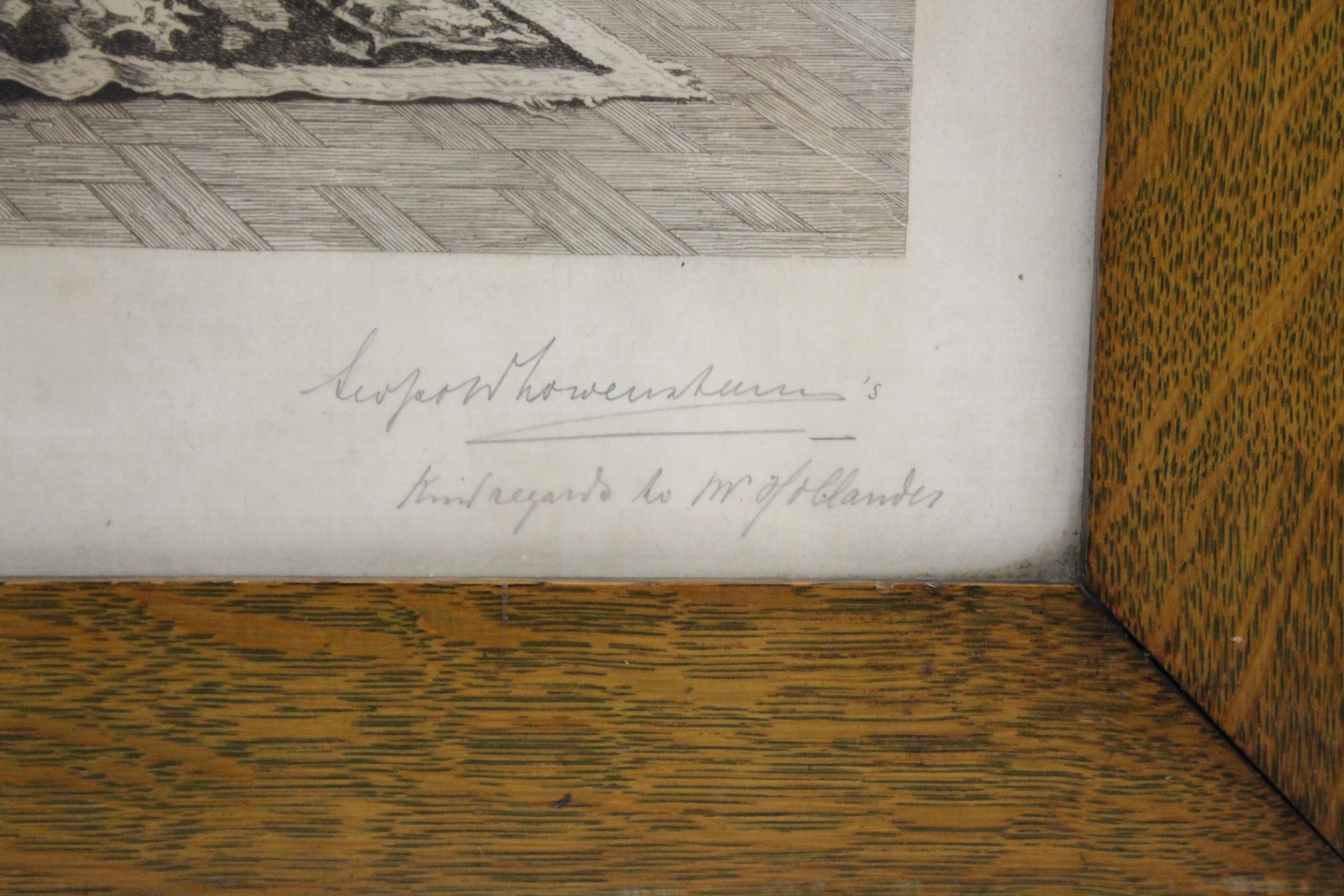 19THC FRAMED ENGRAVING - THE 'JOACHIM QUARTET' a 19thc framed engraving of 4 musicians, signed by - Image 2 of 4