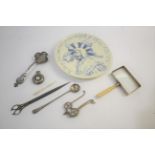 VARIOUS COLLECTABLES including a silver half hunter pocket watch (in need of restoration), an