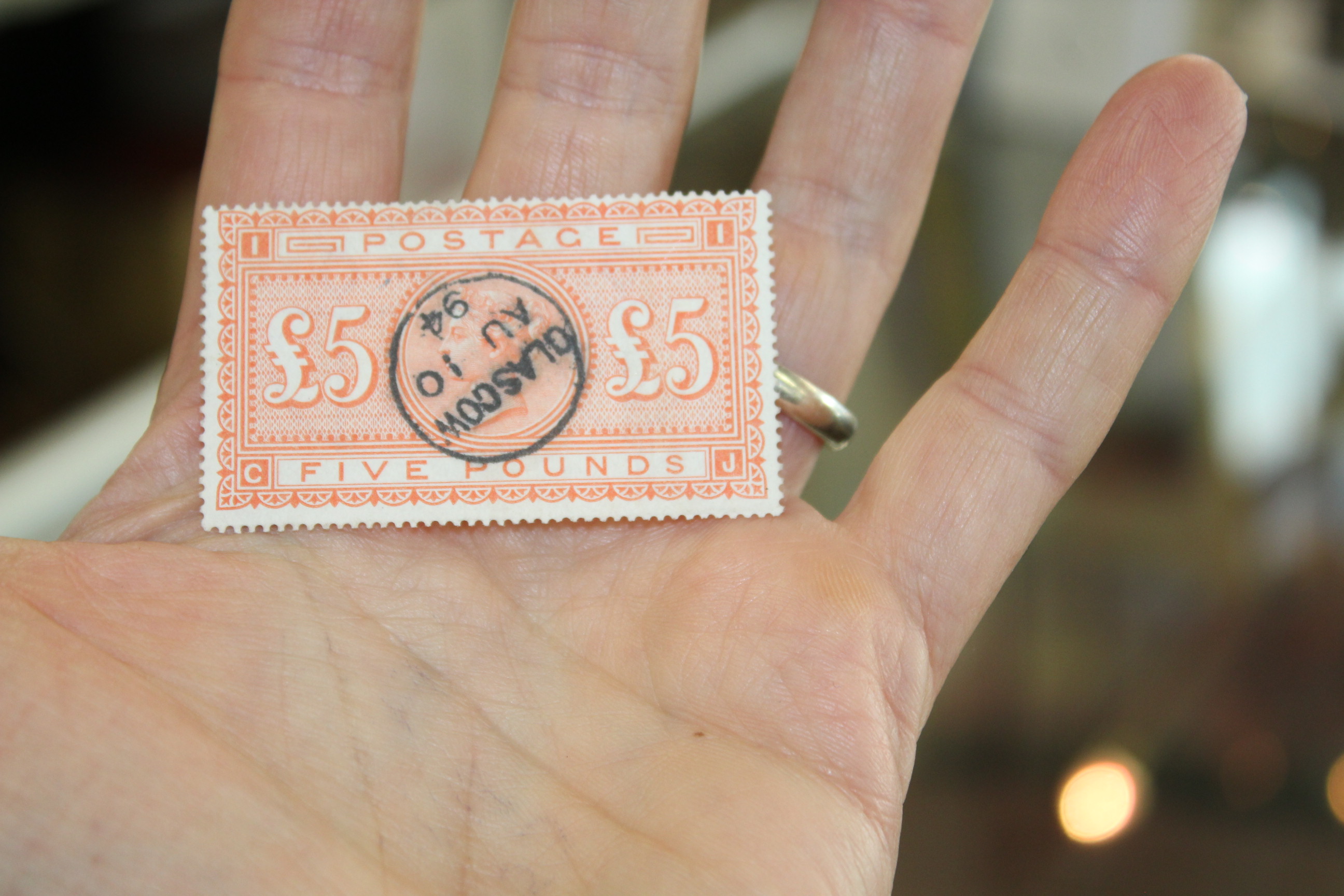 1882 £5 ORANGE STAMP - Image 8 of 10