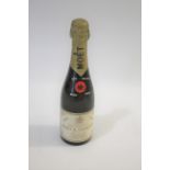 CHAMPAGNE: Moet & Chandon, Dry Imperial, 1955, half bottle, level 2.5cm upturned, one bottle