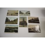 VARIOUS POSTCARDS including some local examples, West Bay Rough Sea, Bridport, Kingsgate Castle,