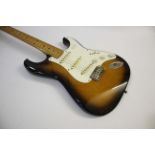 JAPANESE FENDER STRATOCASTER ELECTRIC GUITAR made in the first week of Fender's guitar manufacturing