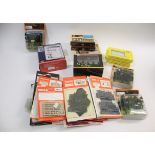 RAILWAY KIT ACCESSORIES a box of various railway accessories for train layouts, including a large