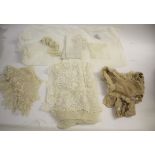 COLLECTION OF VINTAGE LACE a collection of late 19th and early 20thc lace, to include a 19thc