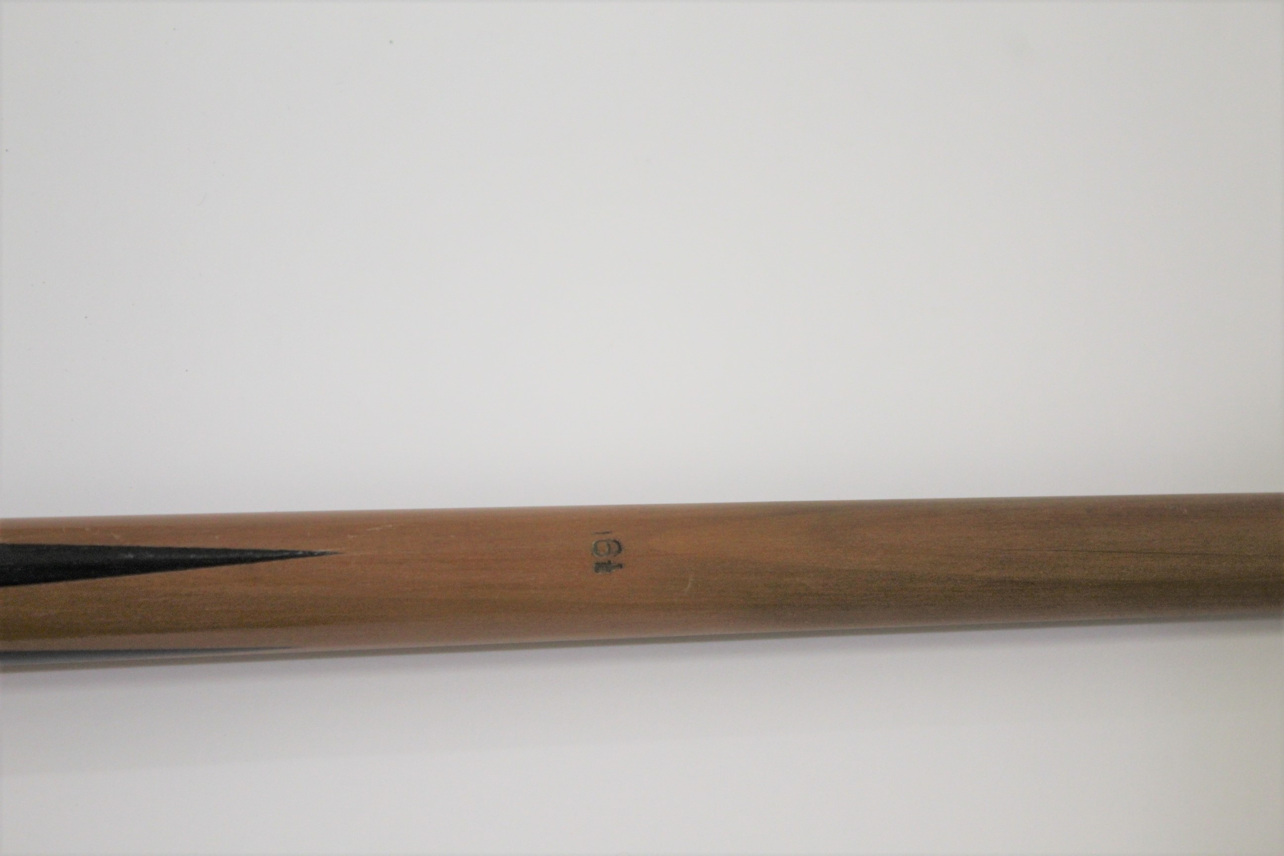 VINTAGE SNOOKER CUE - BURROUGHES & WATTS with a pear wood or maple shaft, with a burr wood, ebony - Image 7 of 7