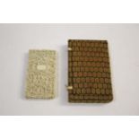 CHINESE IVORY CARD CASE late 19thc or early 20thc, the small card case profusely carved with various