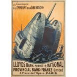 •IMRE KAROLY SIMAY SOUSCRIVEZ A L'EMPRUNT DE LA LIBERATION, 1918 Original poster, printed by