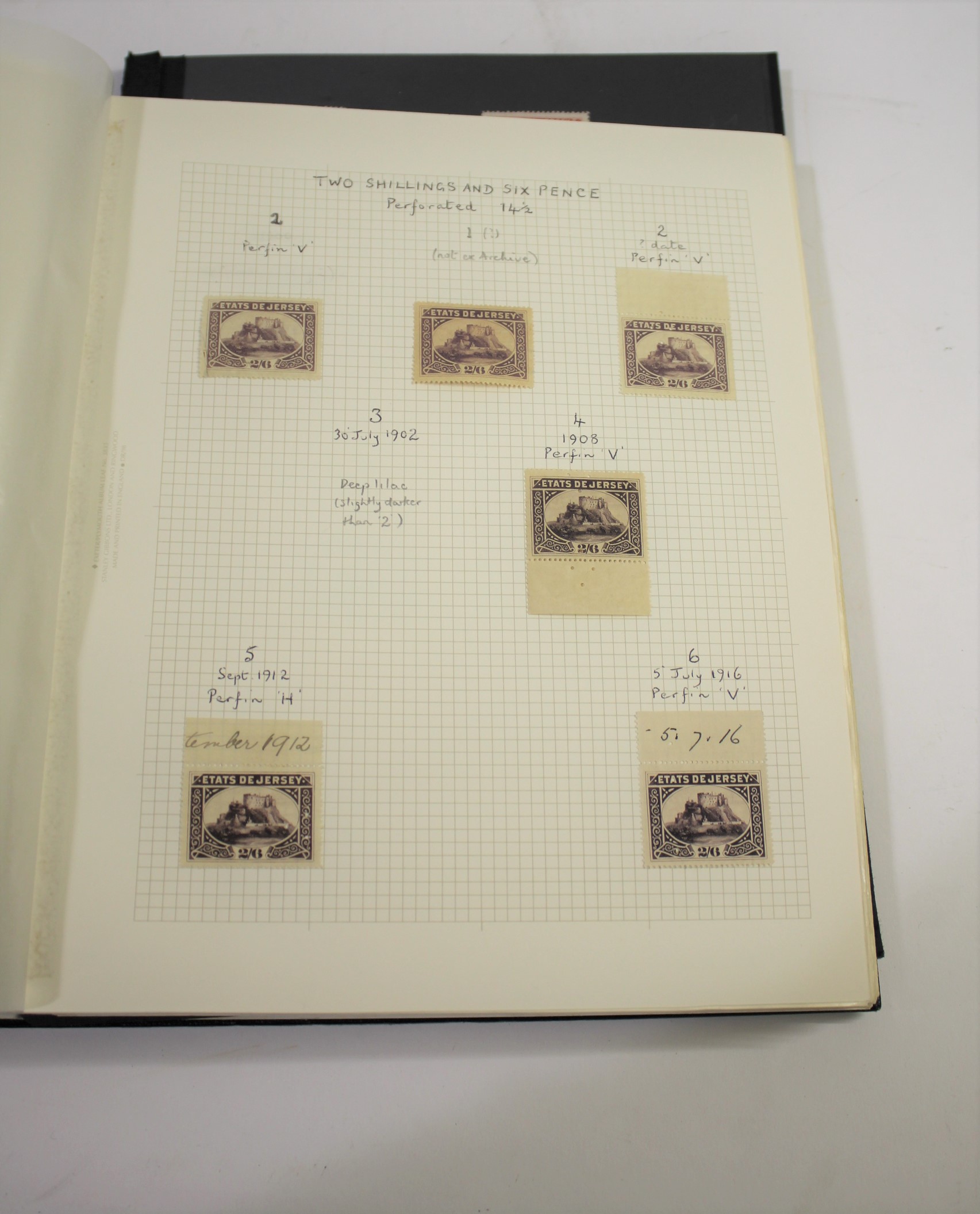 JERSEY STAMPS including an album with Jersey Revenues 1900-1970, specialised study with mint blocks,