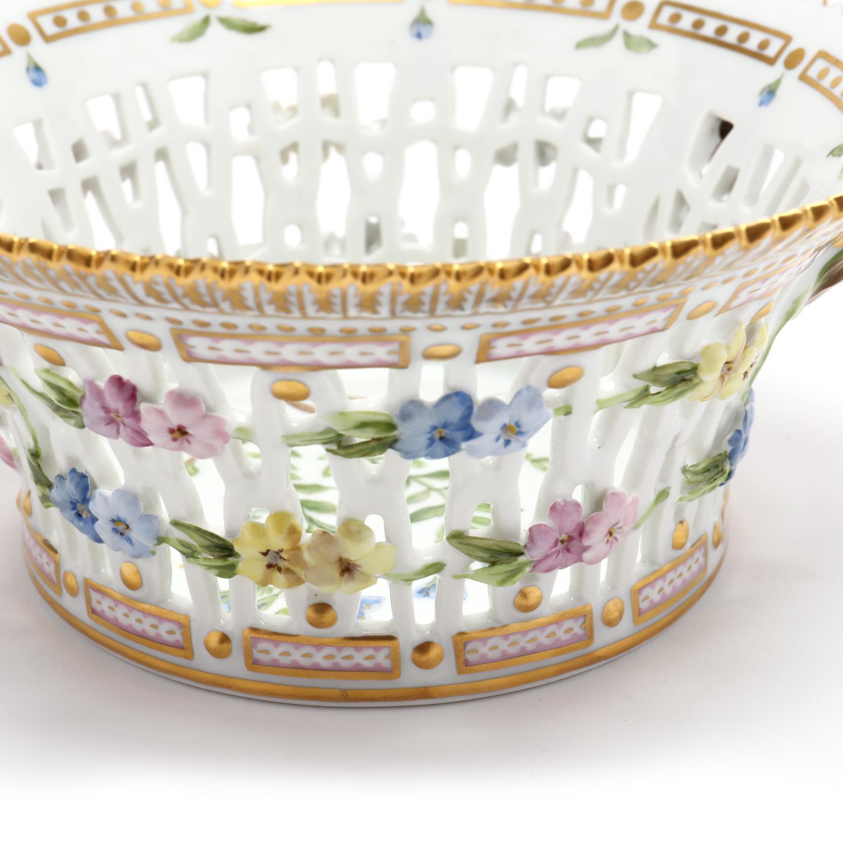 Royal Copenhagen Flora Danica Fruit Basket - Image 5 of 8