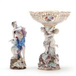 Two Meissen Porcelain Items